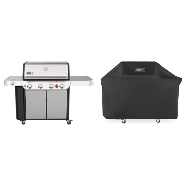 er Genesis er 4 Burner Free Standing 48000 BTU Gas Grill with